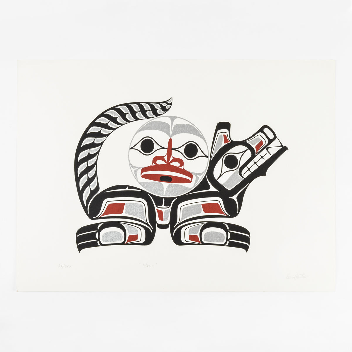 Wolf By Ben Houstie Native Art Prints wolf-by-ben-houstie-native-art-prints