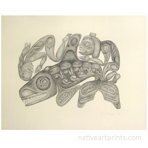 Nanatsimgit And His Wife by Bill Reid