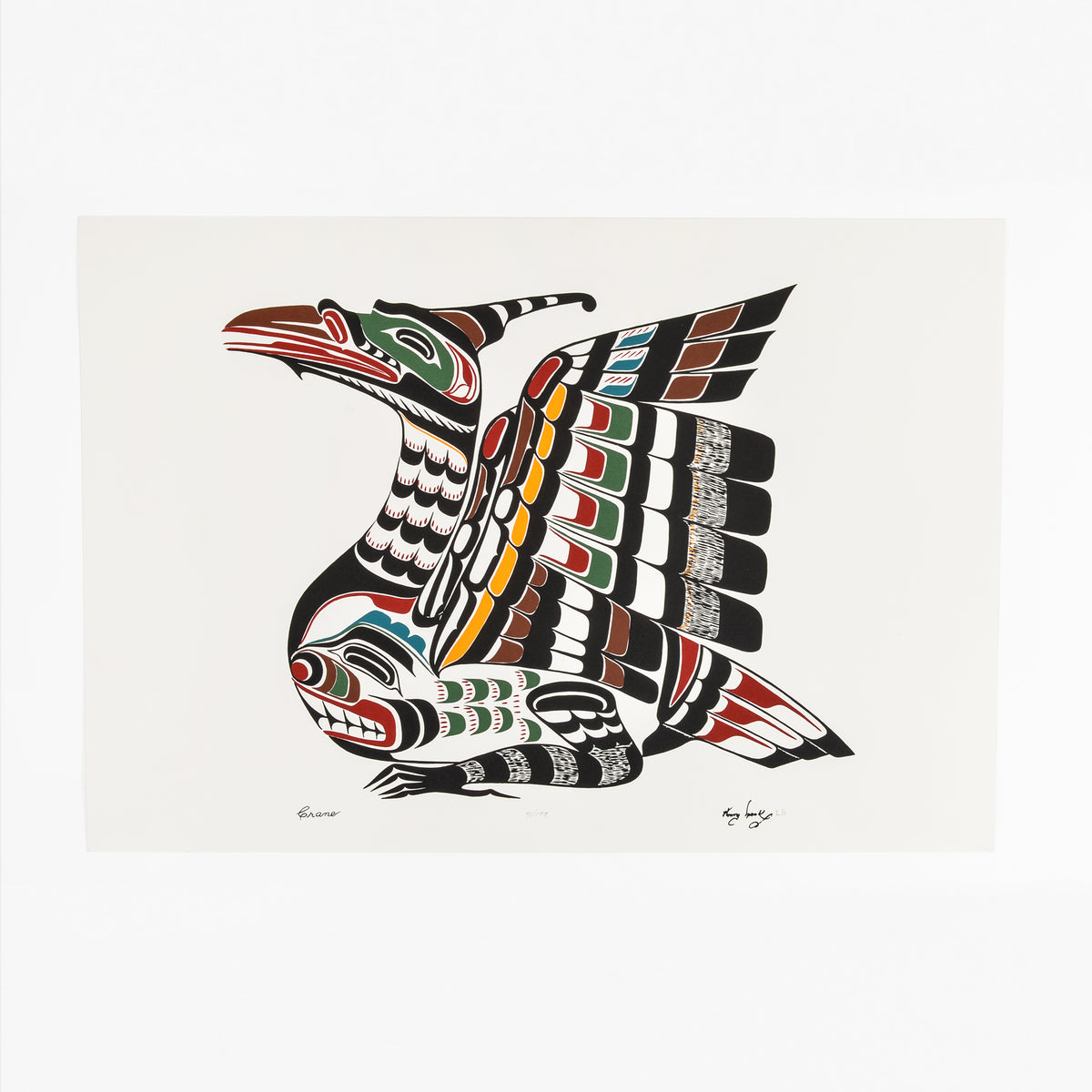 Crane by Henry Speck – Native Art Prints