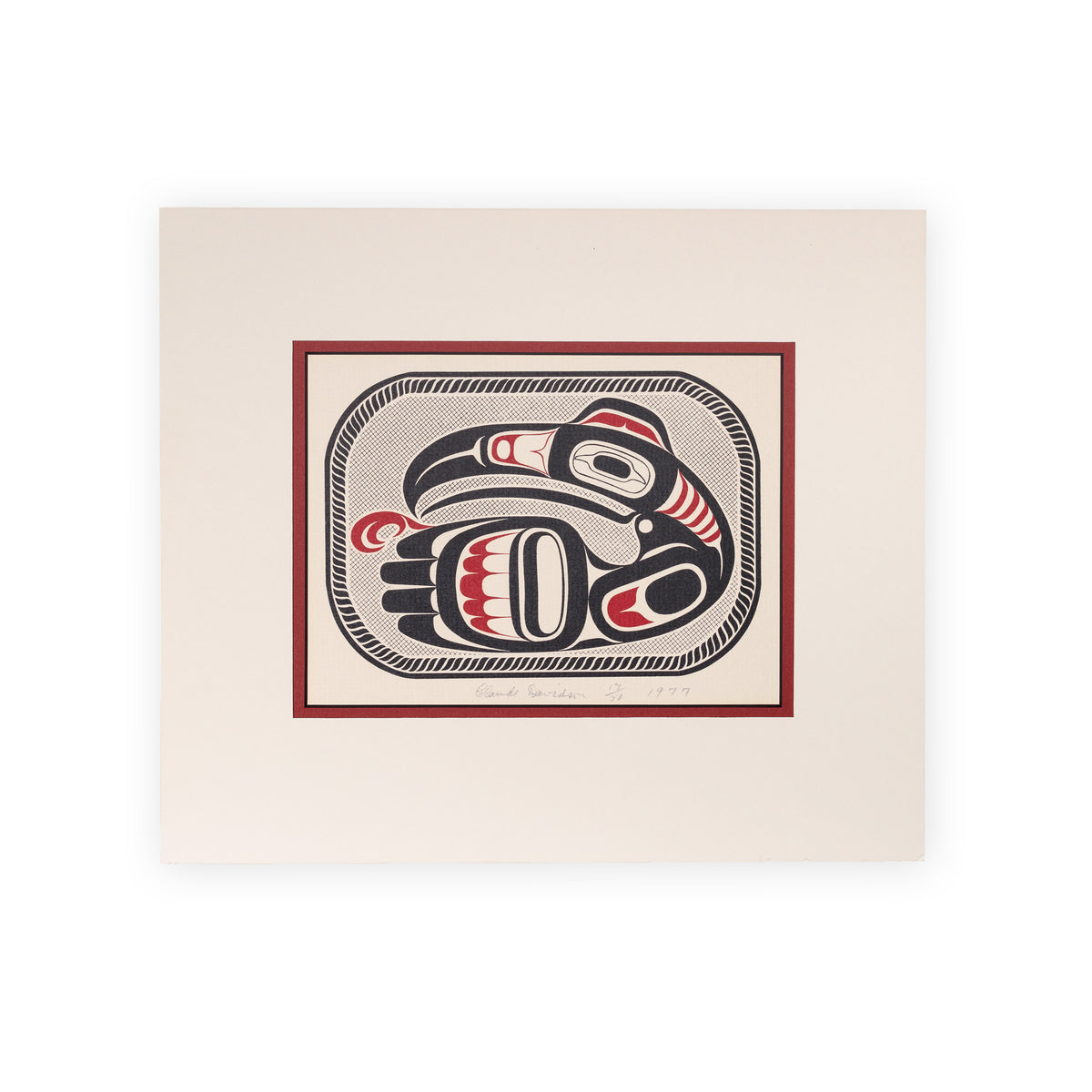 Untitled (Raven Plate) by Claude Davidson – Native Art Prints