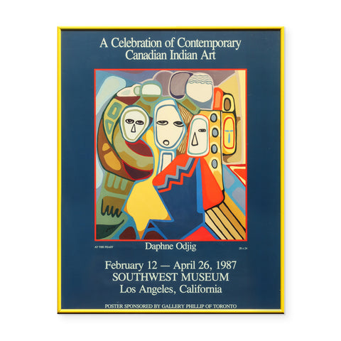 A Celebration of Contemporary Canadian Indian Art Poster (Featuring "At the Feast") by Daphne Odjig