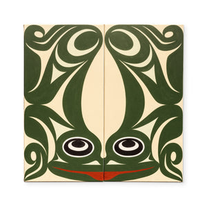 Frog (Diptych) by Maynard Johnny Jr.