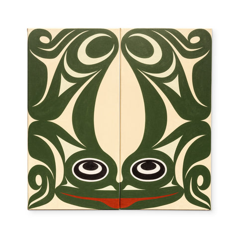 Frog (Diptych) by Maynard Johnny Jr.