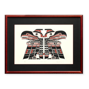 Double Raven (Framed) by Roy Hanuse