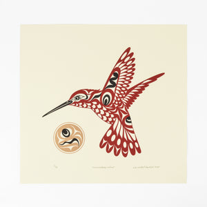 Hummingbird and Sun by Joe Wilson