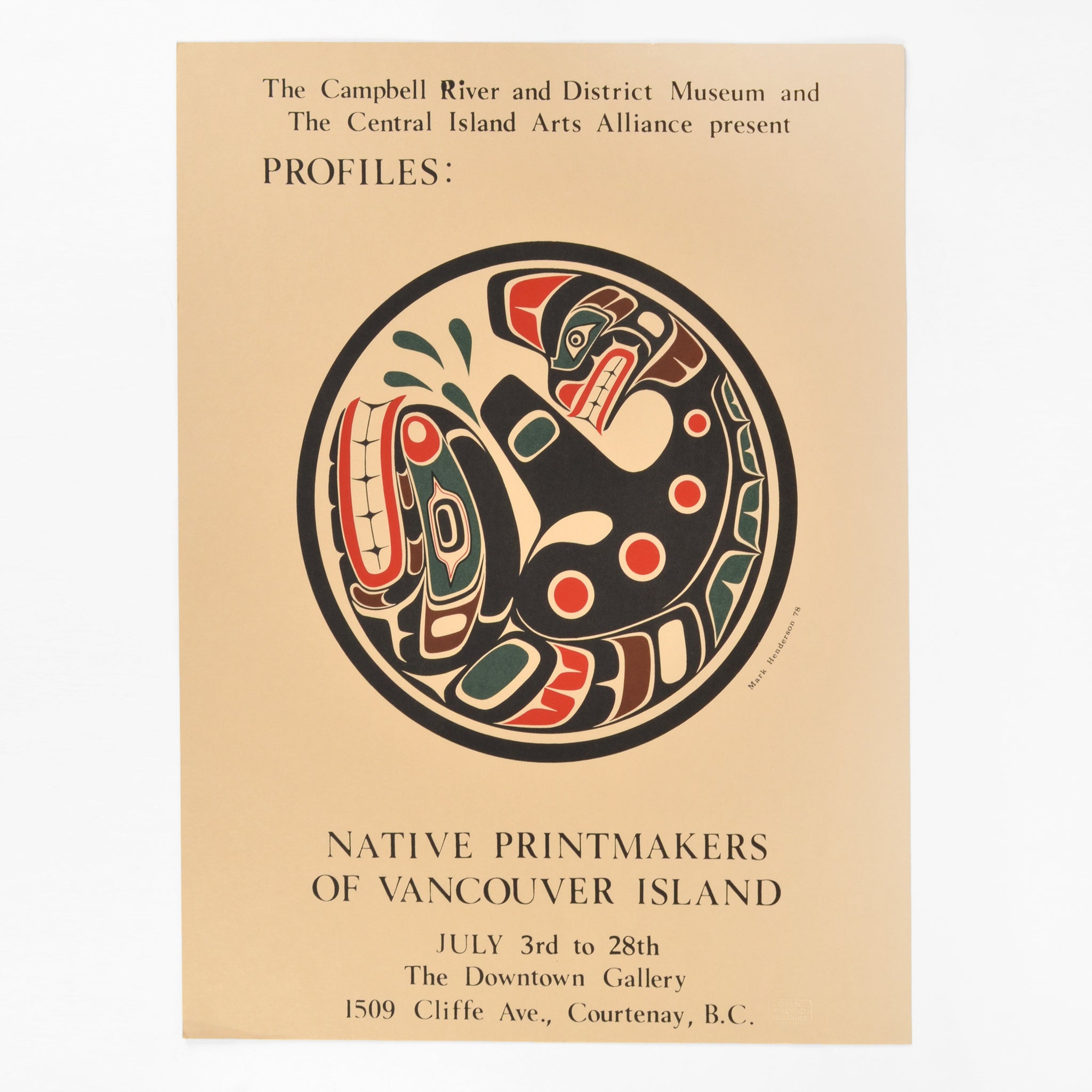 Native Printmakers of Vancouver Island Poster by Mark Henderson