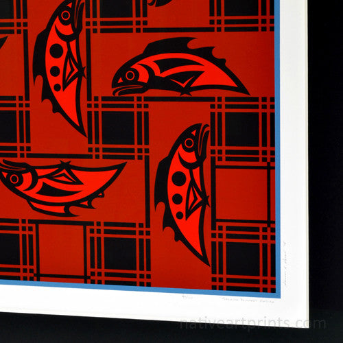 Salmon Blanket Design by Susan Point